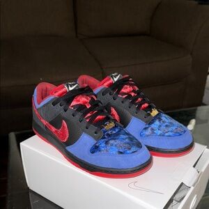 Nike Red and Blue Men's Sneakers